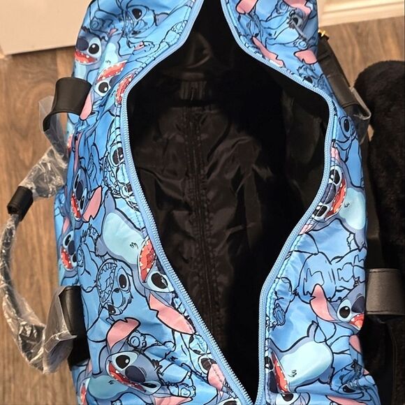 Disney's Stitch Logo Rolling Travel Duffel Bag - Picture 5 of 10